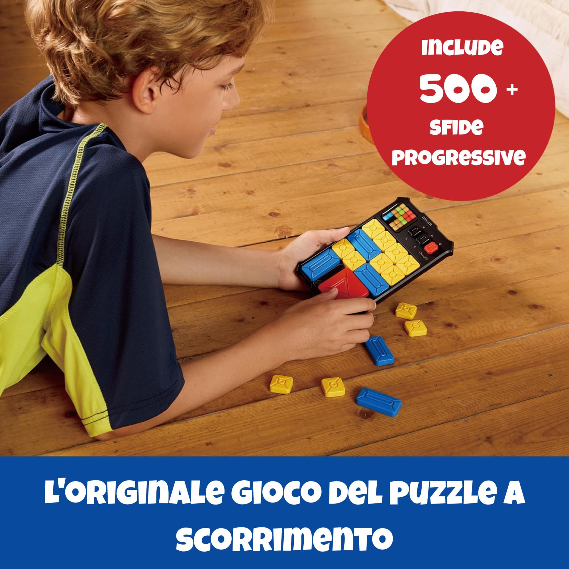 GiiKER Super Slide Puzzle rompicapo a scorrimento, Puzzle Rompicapo con Oltre 500 Sfide Originali, Giocattoli per Bambini Adolescenti, Giochi di Viaggio, Regali di Compleanno