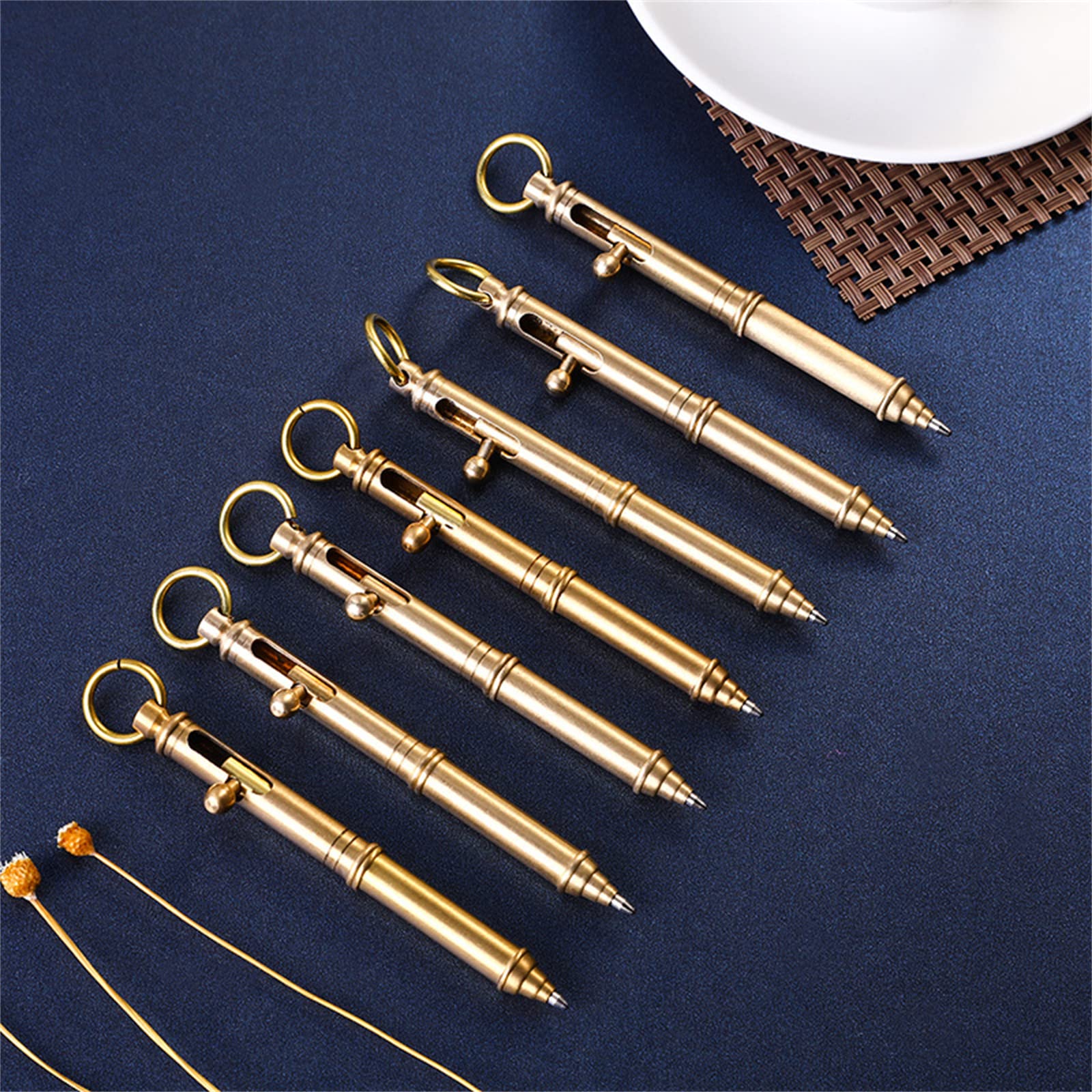 Amazon | 真鍮ボールペン ボルトアクションペン ボールペン 金属署名