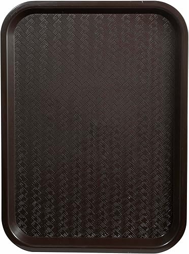 Winco Bandeja de comida rápida, 12 x 16 pulgadas, marrón