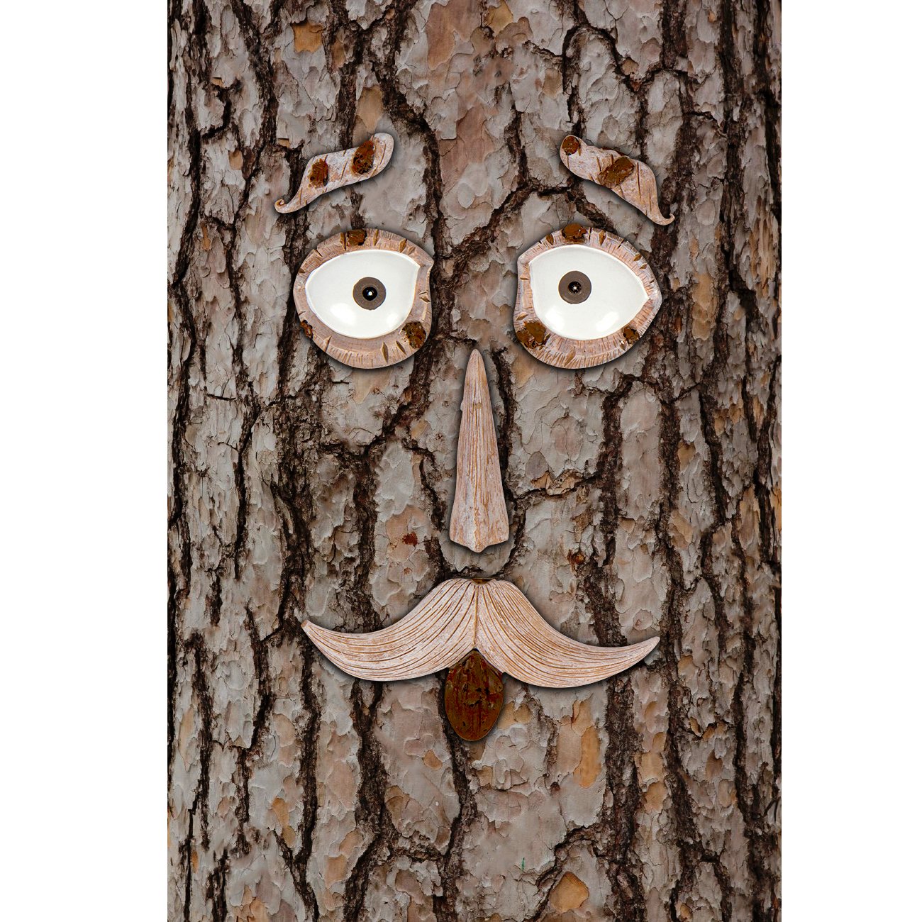 6-Piece Tree Face Set Whimsical Outdoor Garden Decoration by Hilarious Home
