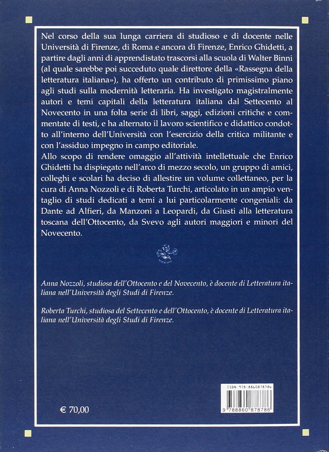 Studi in onore di Enrico Ghidetti