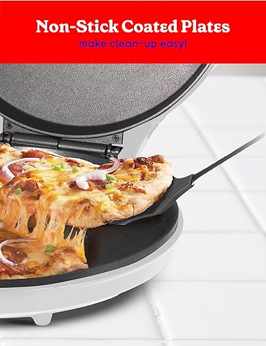 Miniatura 3 de Betty Crocker Máquina de la pizza de la encimera, máquina del fabricante de la pizza de 1440 vatios para el hogar, BC-2958CR