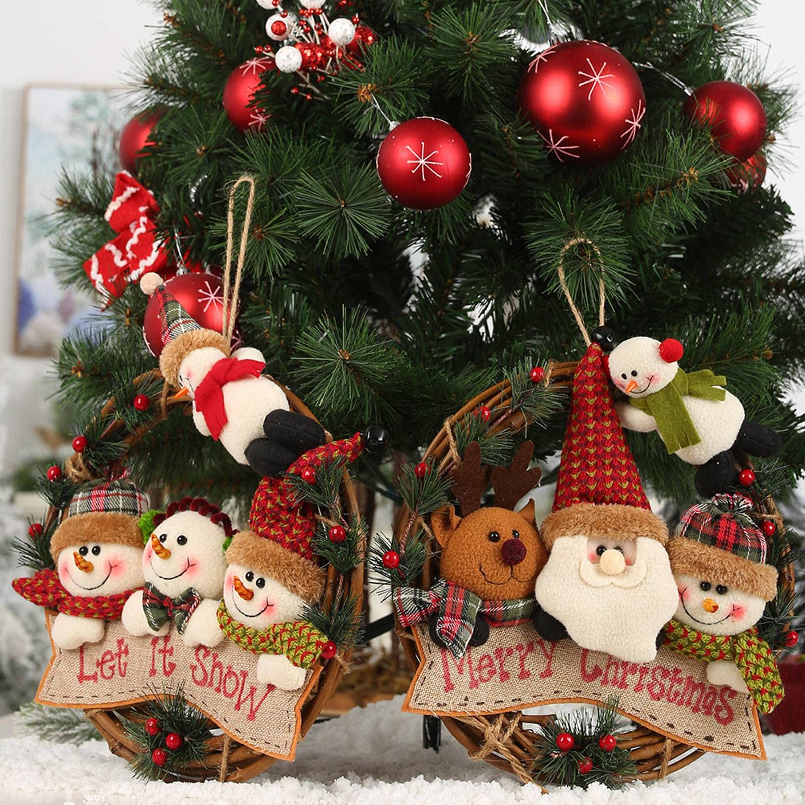 De Deurdecoratie Van Kerstmis Stock Foto - Image of versiering, hulst