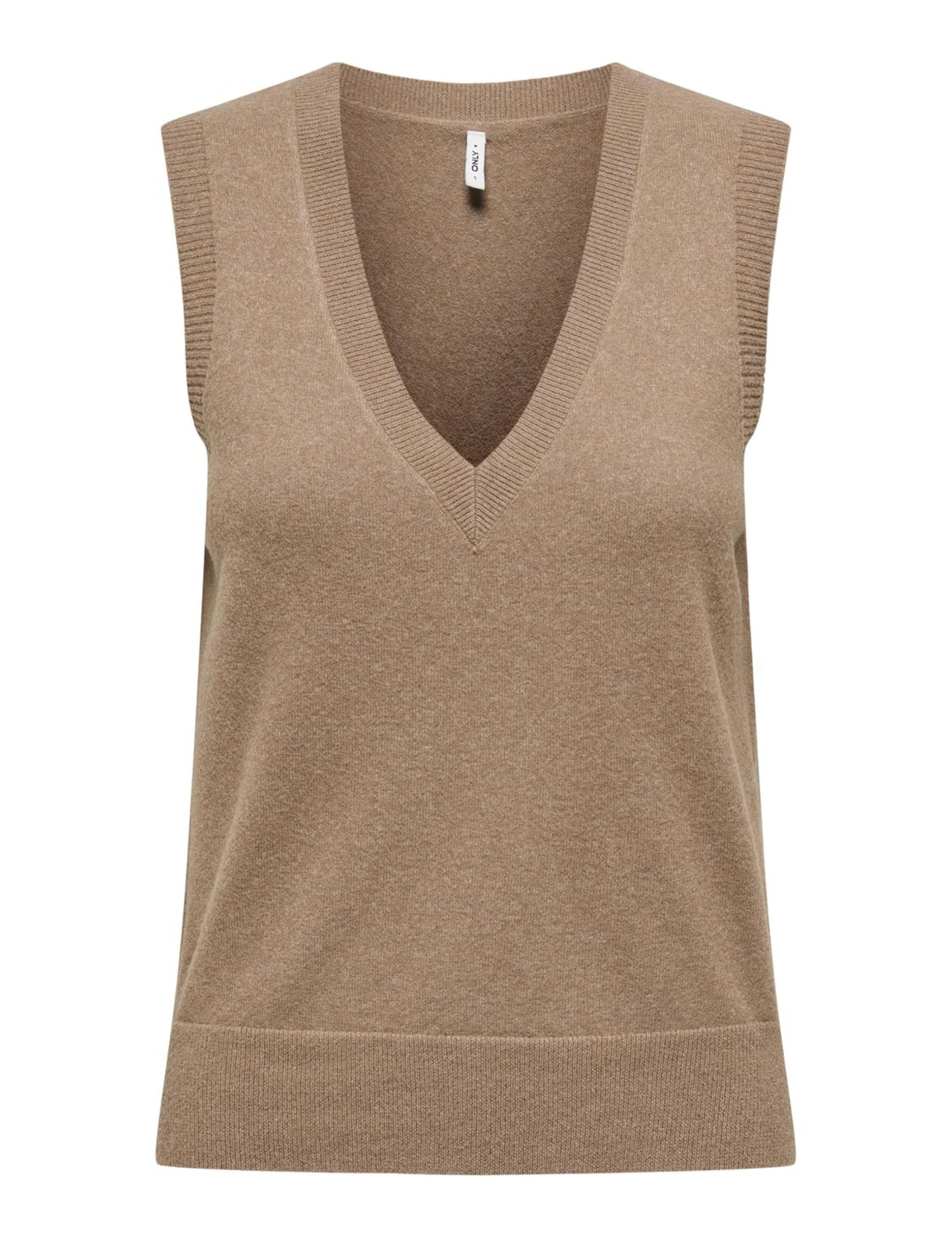 ONLY Damen Onlama Life Sl V-Neck Vest Cc KNT