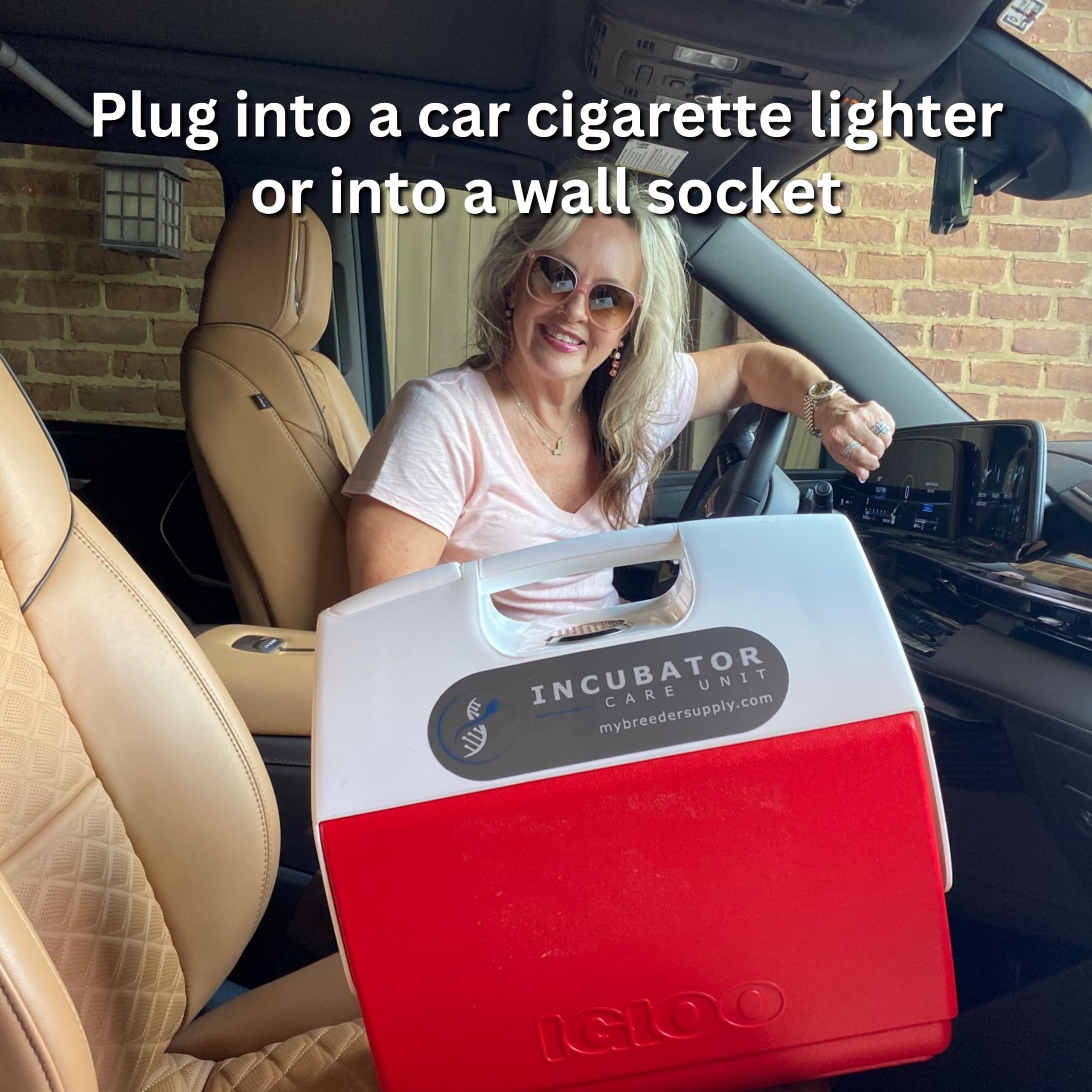 My Breeder Supply Portable Puppy Incubator Newborn Puppies, Dogs, Kittens Plugs into car or Wall Socket. Adjustable Thermostat. NO Nebulizer Needed. Keep Newborns Warm. Easy Carry for Vet Visits