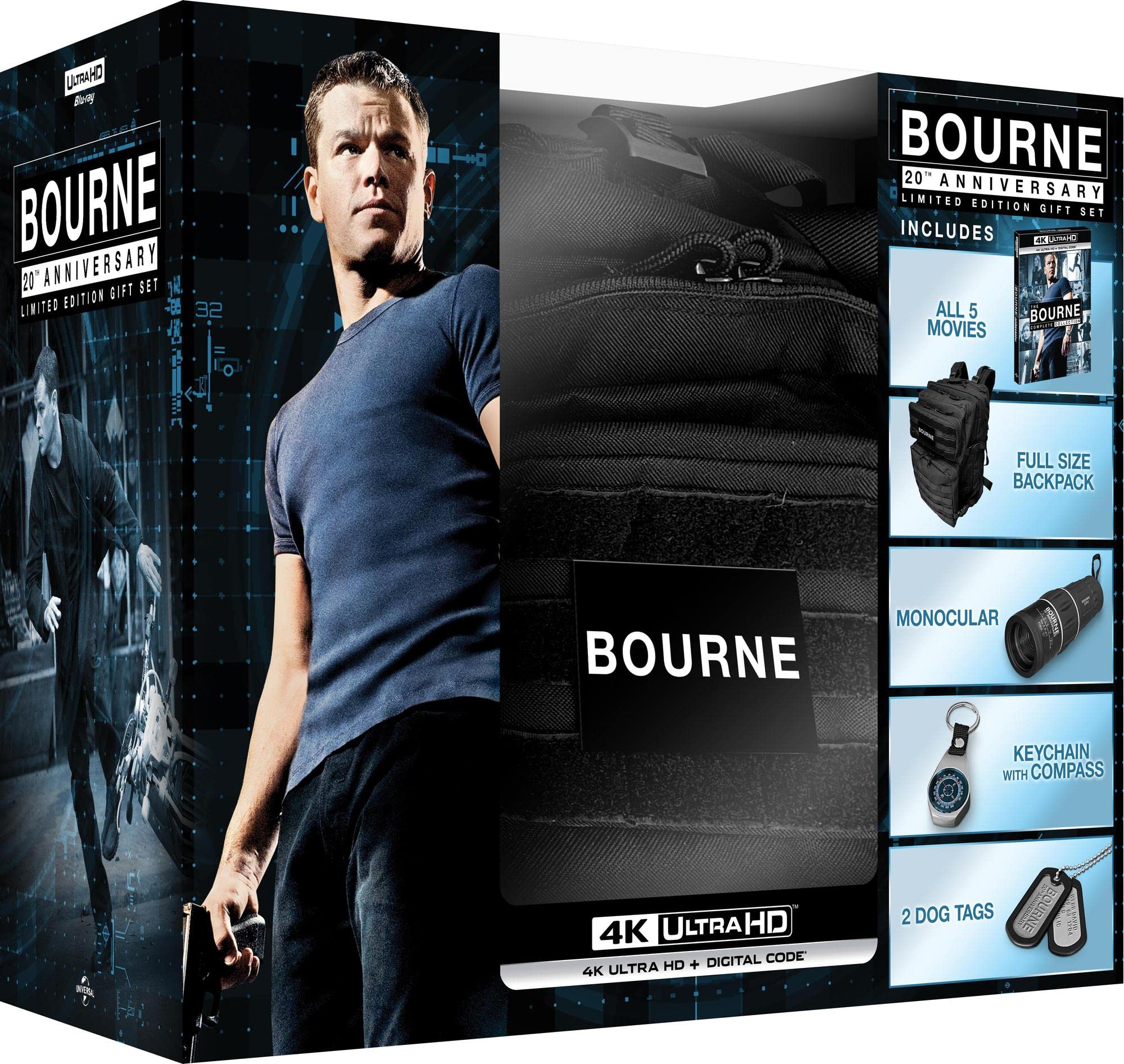 The Bourne Complete Collection - 20th Anniversary Limited Edition (4K Ultra HD + Digital) (Amazon Exclusive)