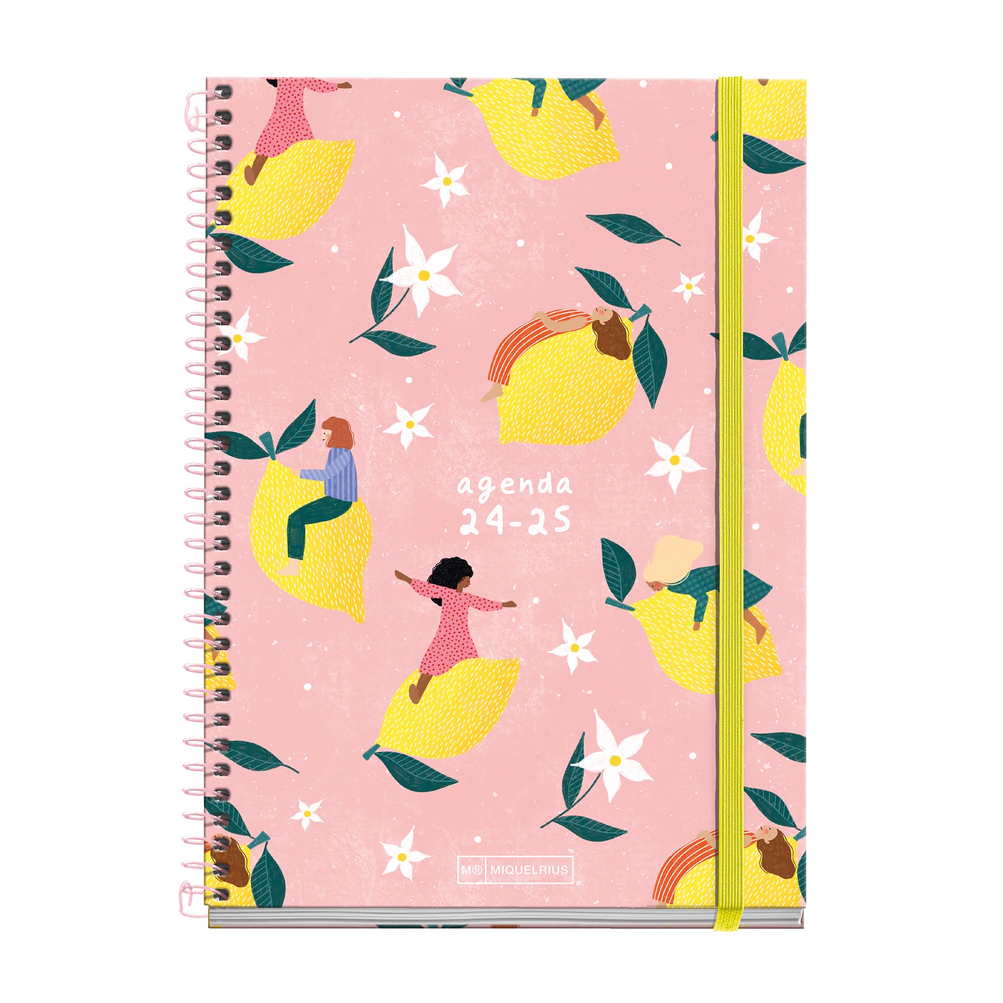 Miquelrius, School Diary 2024-2025, September 2024 to June 2025, Size 154 x 215 mm, Week View, Lined Cardboard Cover
