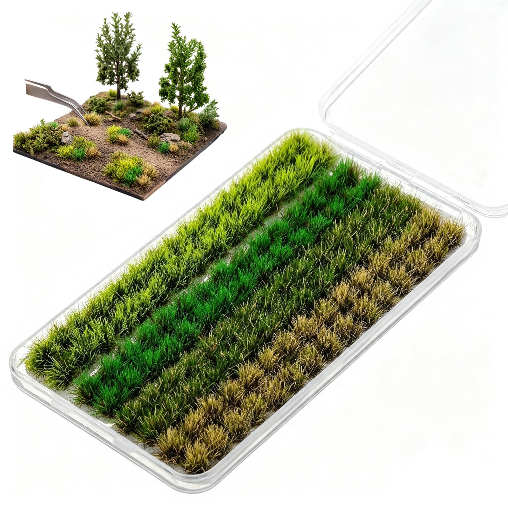 120Pcs Static Grass,Model Grass Tufts,Tuft Miniature,for Woodland Scenics