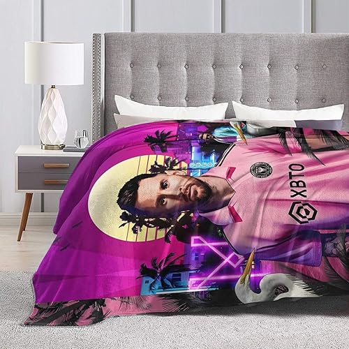 Miniatura 4 de Manta de jugador de fútbol súper suave, manta de franela cálida y ligera para niños y adultos, regalos de 50 x 40 pulgadas