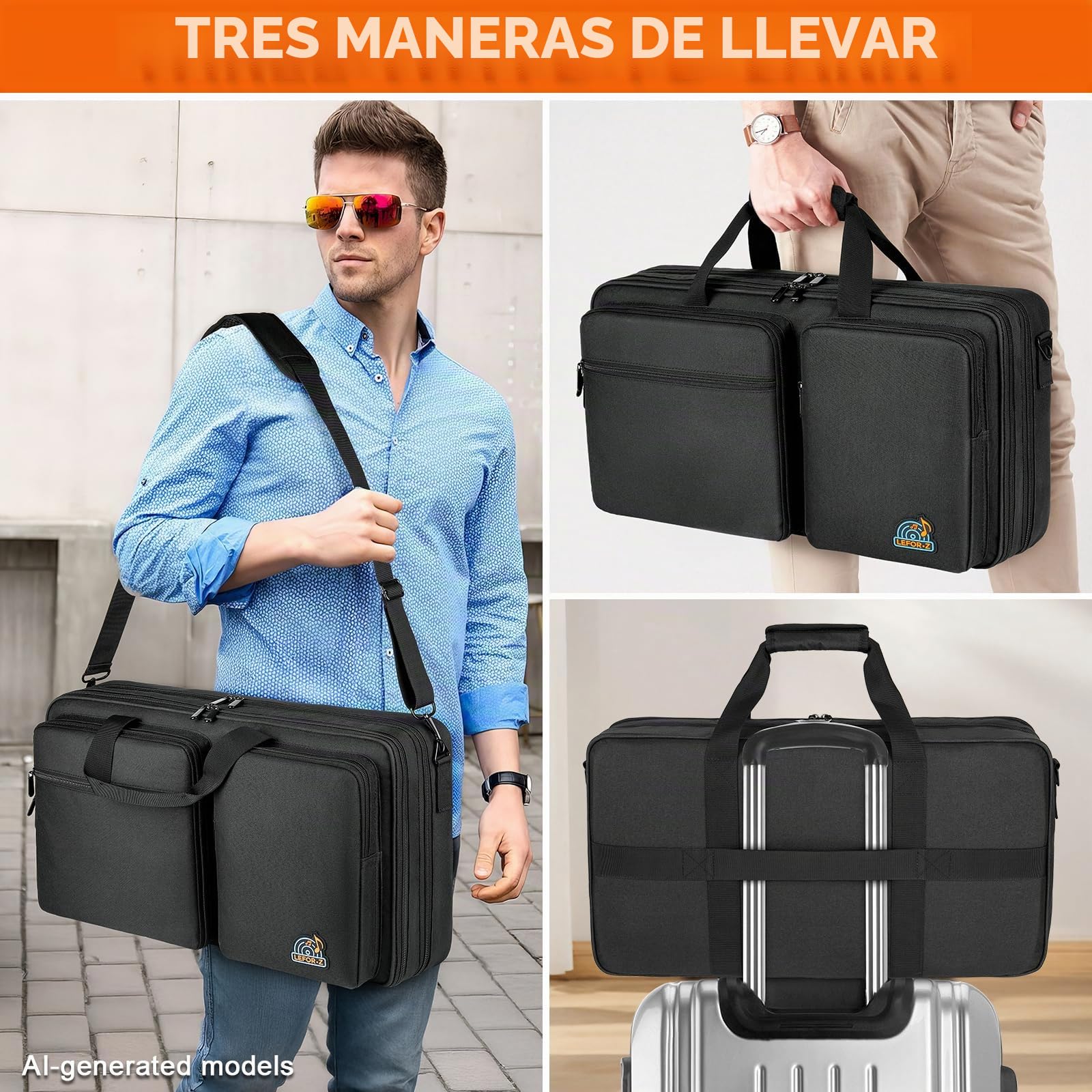 Funda para controlador de DJ compatible con Pioneer DDJ-FLX4/DDJ-REV1/DDJ-400/DDJ-SB3/DDJ-RB, bolsa de almacenamiento acolchada para controlador de DJ que se ajusta a Numark Mixtrack Pro FX/Platinum