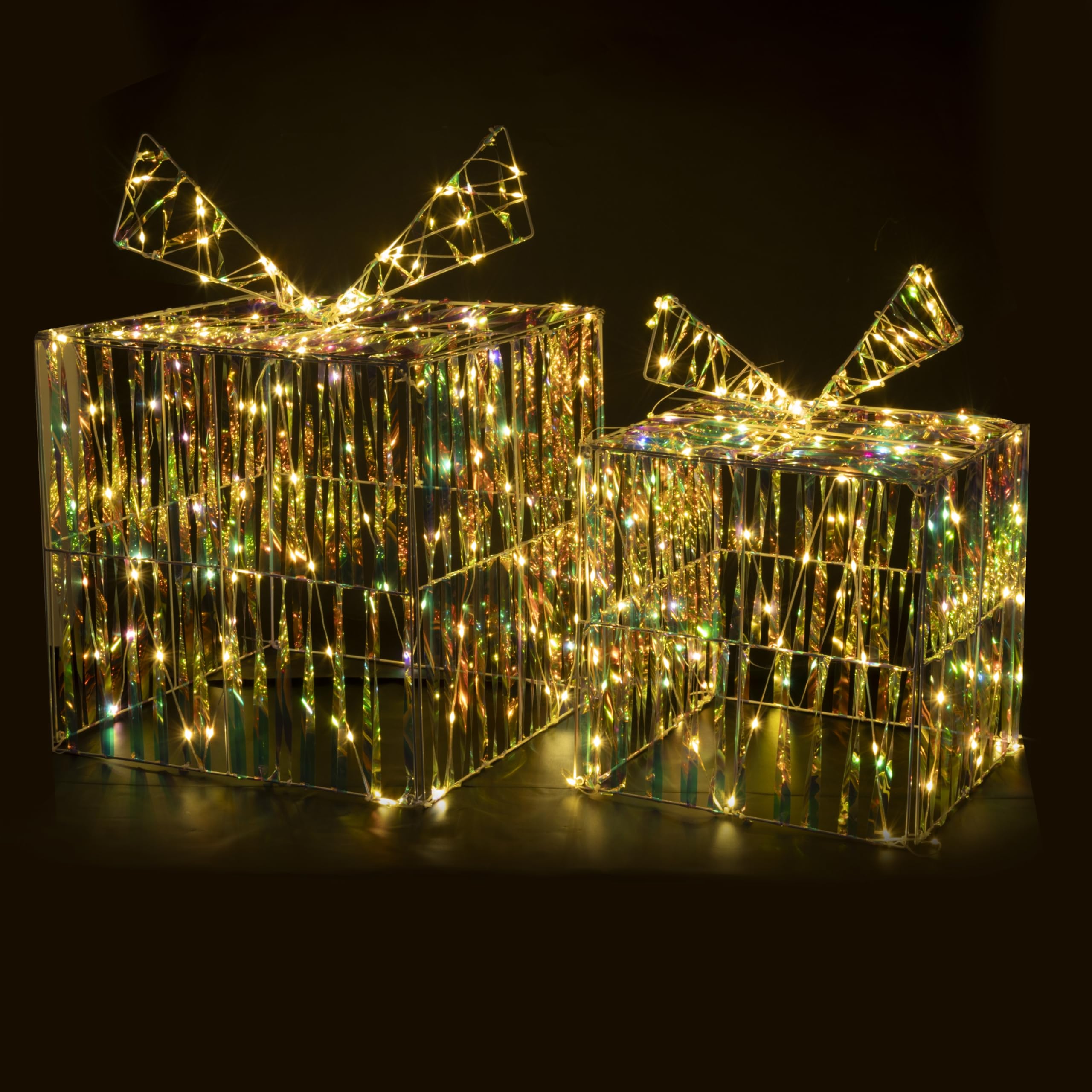 Coffret cadeau lumineux Santa's House guirlande microled extérieur