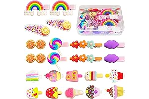 AMMY Candy Hair Clip for Girls, 22 Pcs Candy Barrettes Rainbow Cupcake...