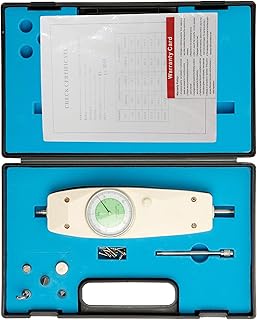 Beslands Force Gauge NK-500 Mechanical Analog Push Pull Force Gauge Meter Spring Dynamometer High Precision Tester (NK-500)