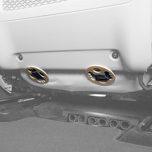 Miniatura 6 de FH Group Juego de fundas de asiento delantero de automóvil de piel sintética para asiento de respaldo bajo con reposacabezas extraíble, ajuste