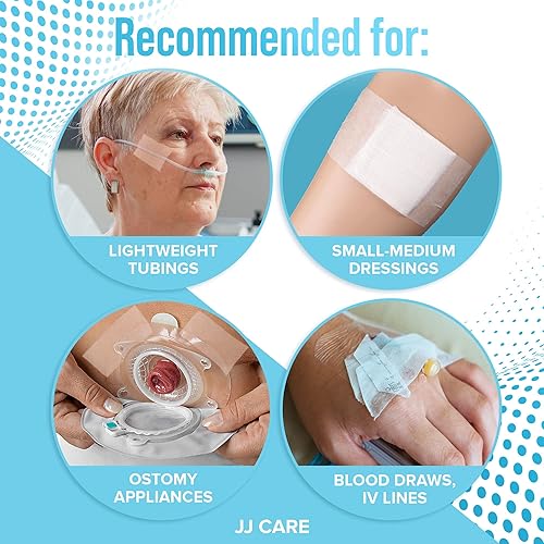 Miniatura 7 de JJ CARE Cinta microporosa paquete de 16 2 x 10 yardas cinta de papel transpirable uso médico cinta quirúrgica de papel sin látex rollos de cinta