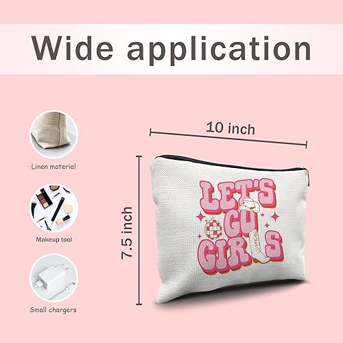 Miniatura 10 de Nogrit Retro Groovy Western Cowgirl Maquillaje Cosméticos Bag2, Western-3