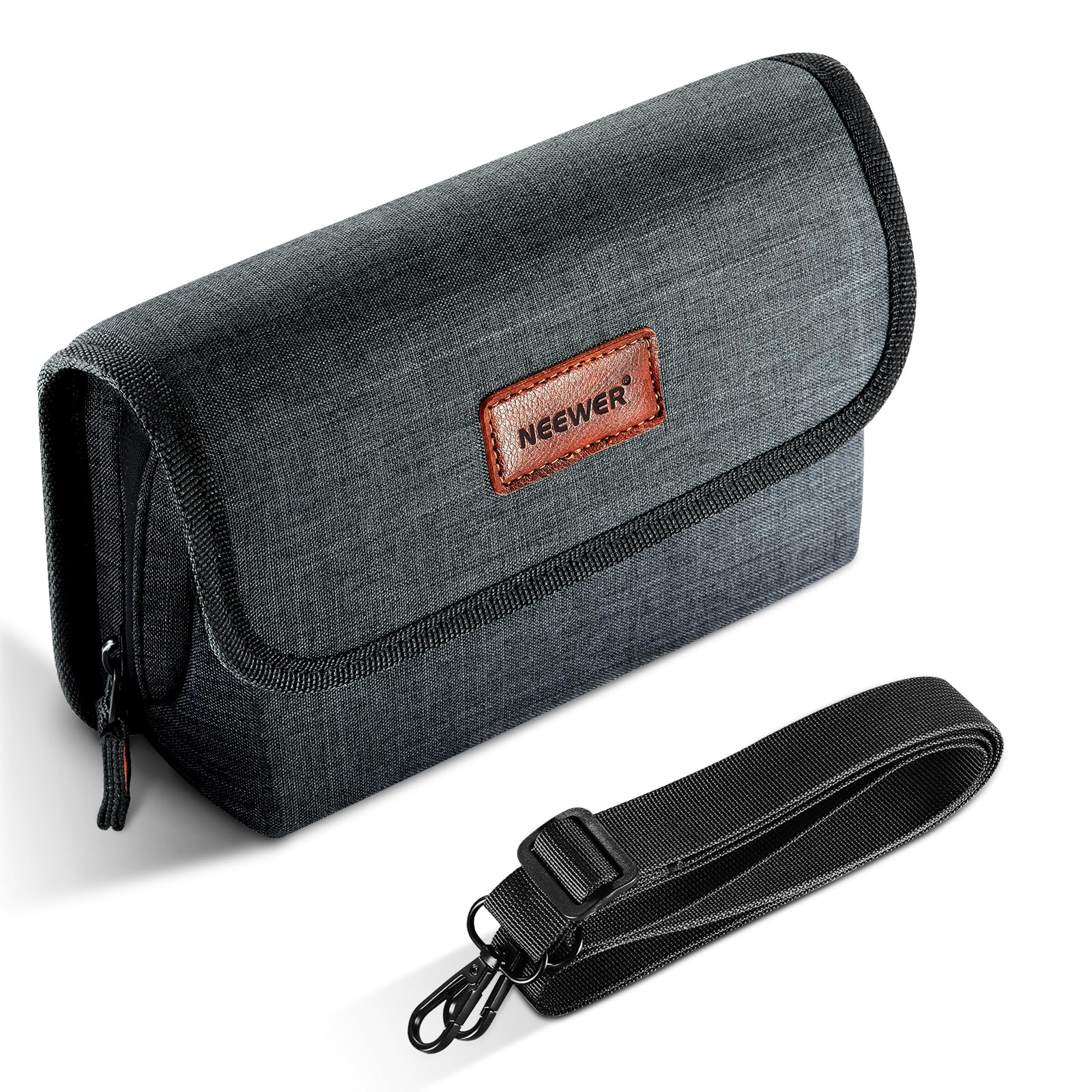 NEEWER Estuche para Filtros Lente Cámara con Carcasa Dura Resistente al Agua, 6 Bolsillos Suaves, Correa de Hombro, Bolsa para Filtros de Fotografía para Filtros Cuadrados 4''x 4'', 4''x 5.65'',PB025