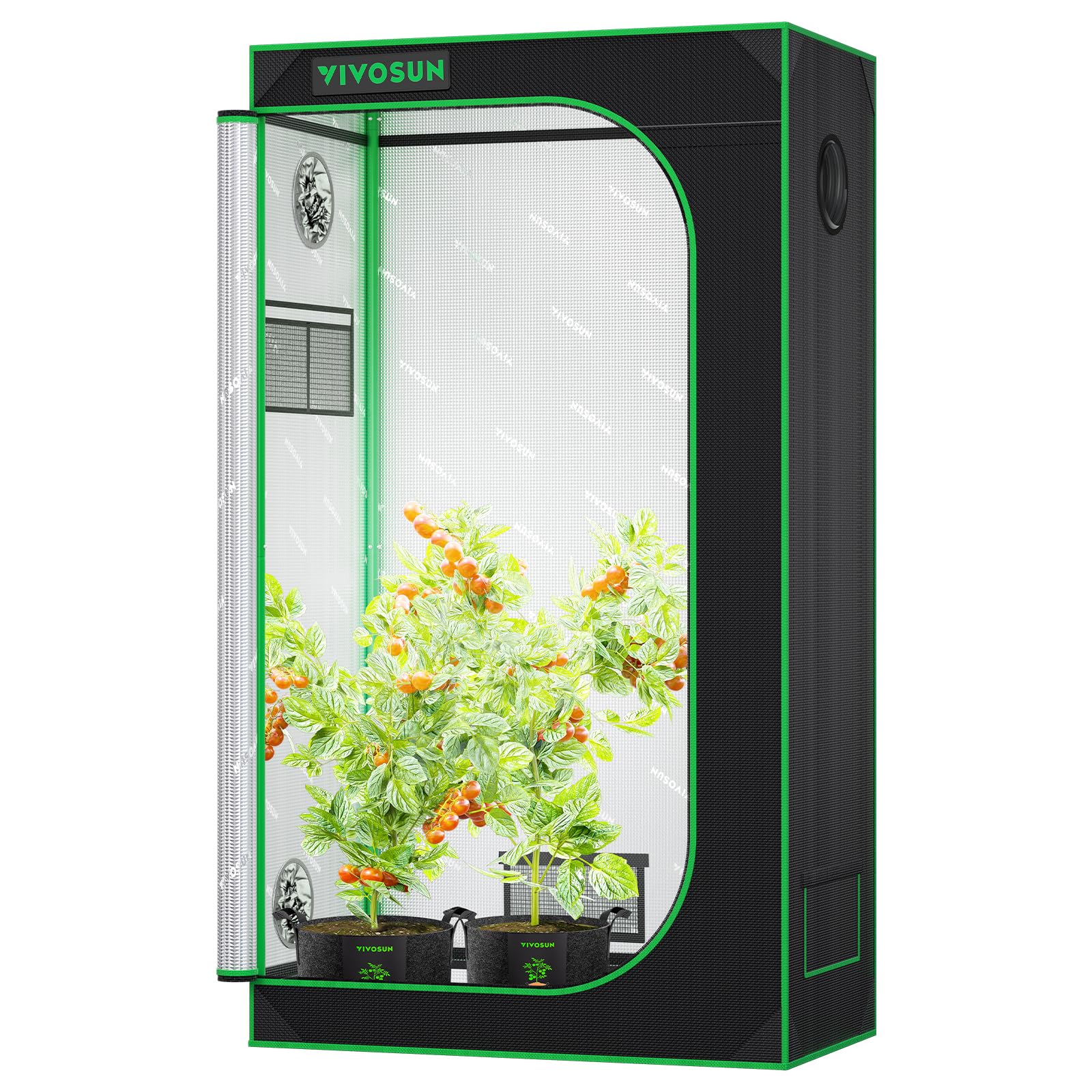 VIVOSUN S326 3x2 Grow Tent 36"x20"x63" Sturdy Indoor Growing Tents