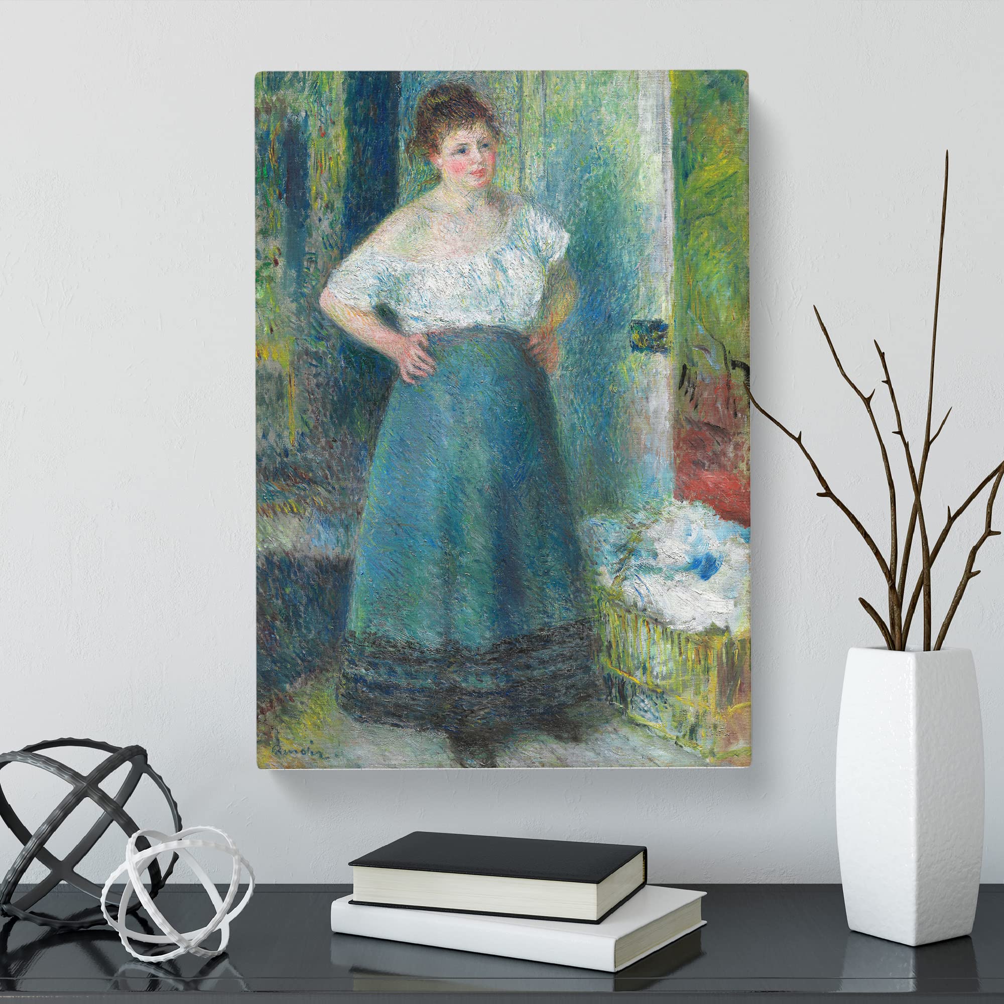 The Laundress By Pierre Auguste Renoir Canvas Print, Mixed, 25L x 50W cm - Image 2