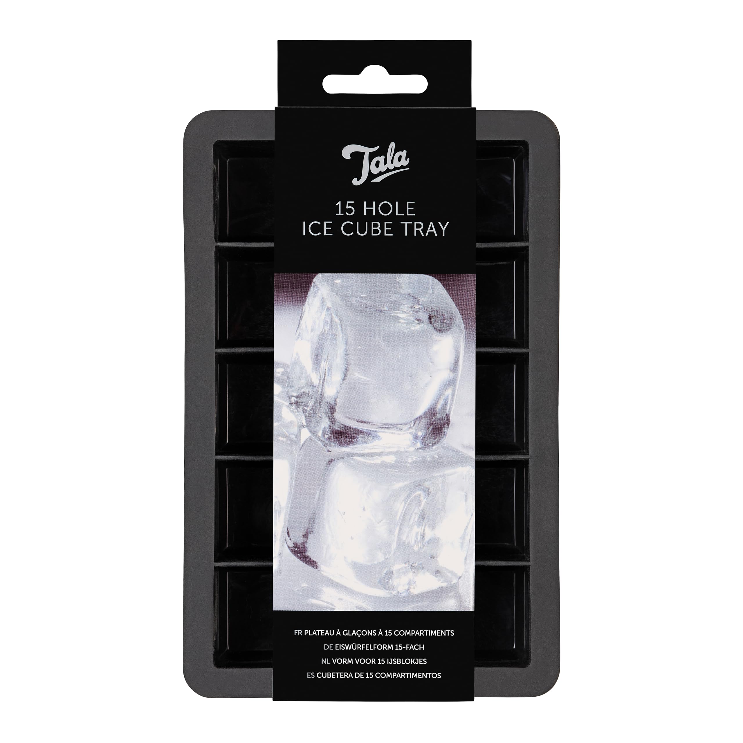 Tala 15 Cube Ice Tray Flexible & Easy Release, LFGB Food-Safe Silicone, Dishwasher Safe – Perfect for Whiskey, Cocktails & Iced Drinks