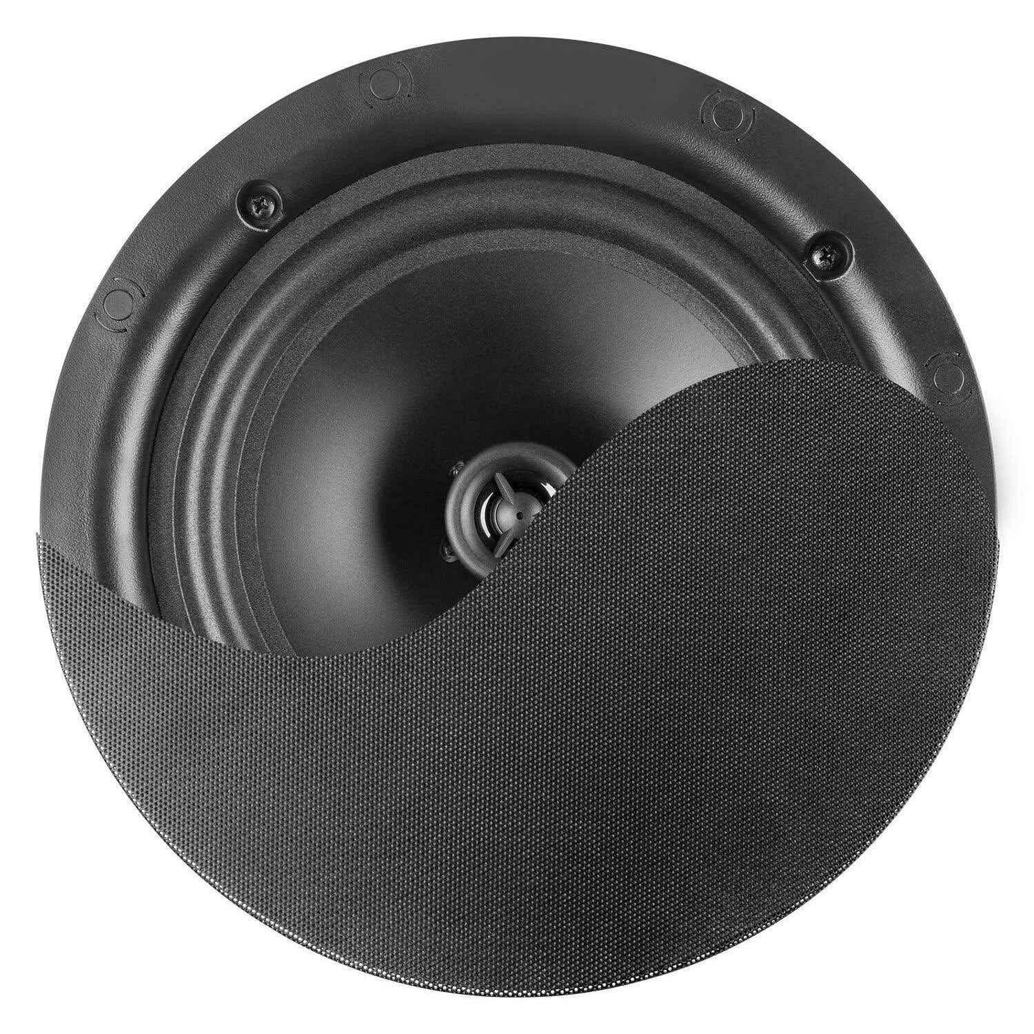 Power Dynamics NCSP5B - Altavoz de Techo (100 V, 5,25 Pulgadas, 20 W, Rejilla metálica, Altavoz con Sistema de fijación rápida), Ideal para instalación pública