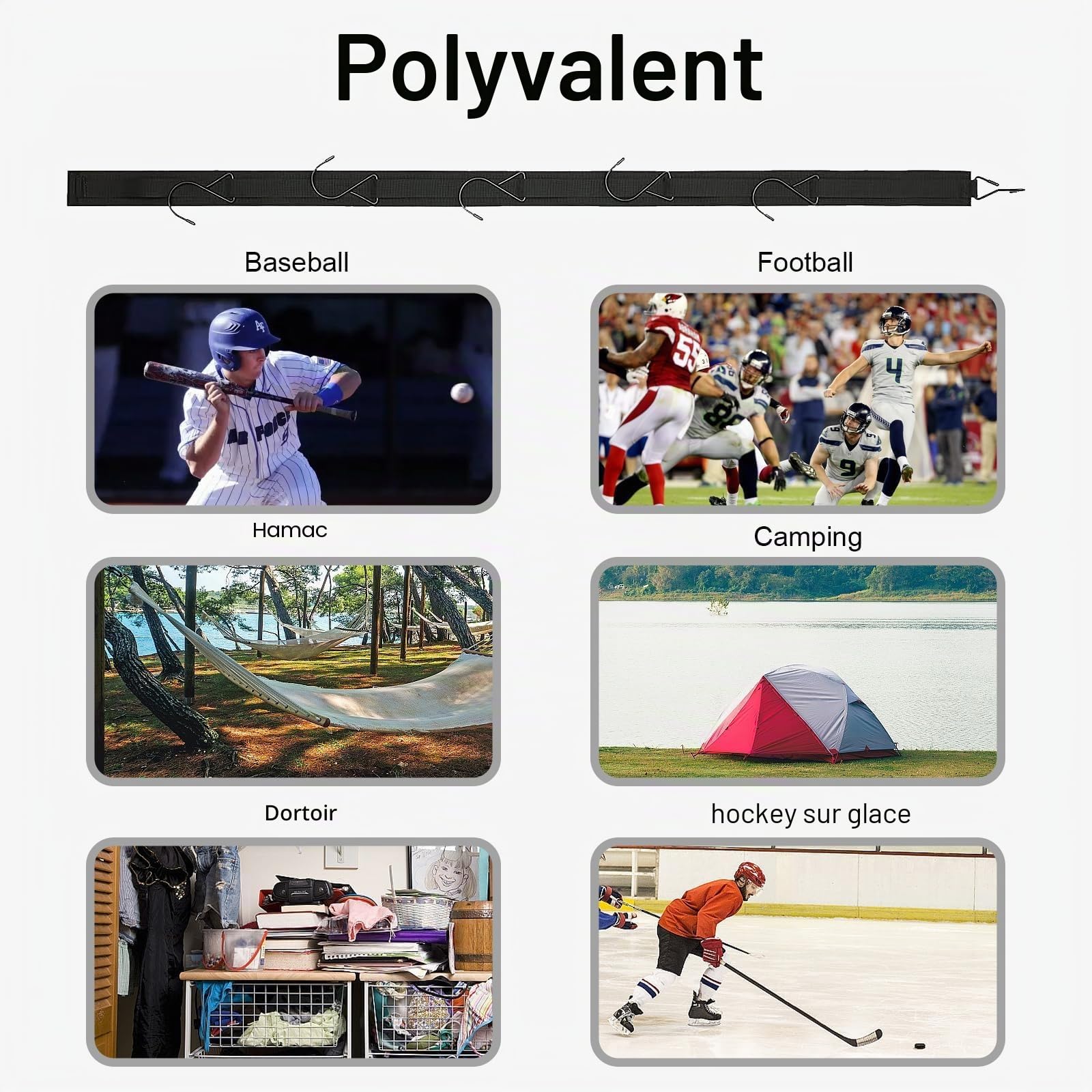 Support d'équipement de Hockey sur Glace, Cintre de Hockey, Support de séchage de Hockey, Cadeau de Hockey sur Glace, Cadeaux pour garçons et Hommes, Football, Baseball, étendoir à Linge pour
