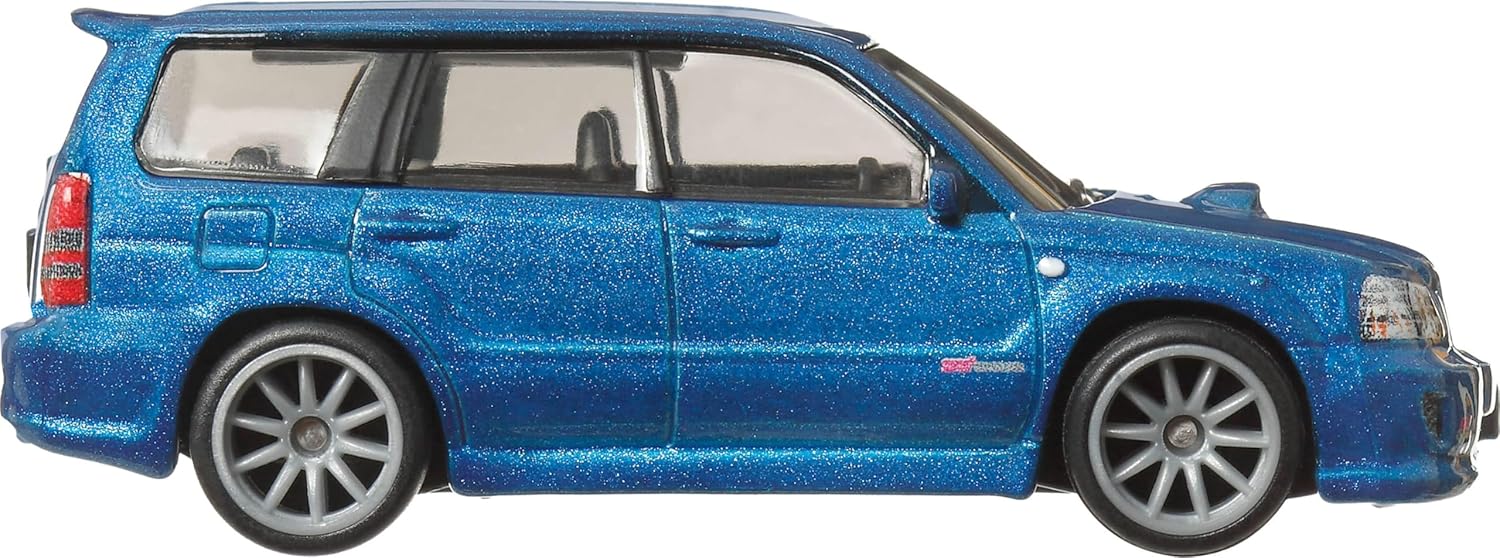 Hot Wheels Premium Car Culture Collectible Toy Car, 1:64 Scale Die-Cast Subaru Forester STI, Modern Classics Vehicle with Real Riders Tires