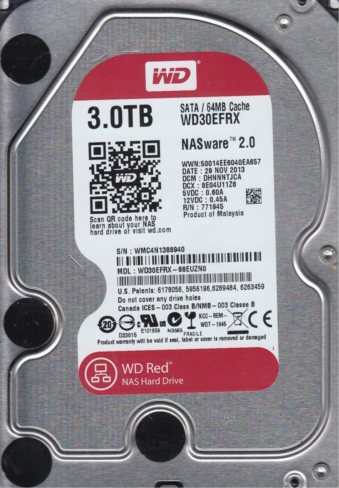 Amazon | wd30efrx-68euzn0、DCM dhnnntjca、Westernデジタル3tb SATA
