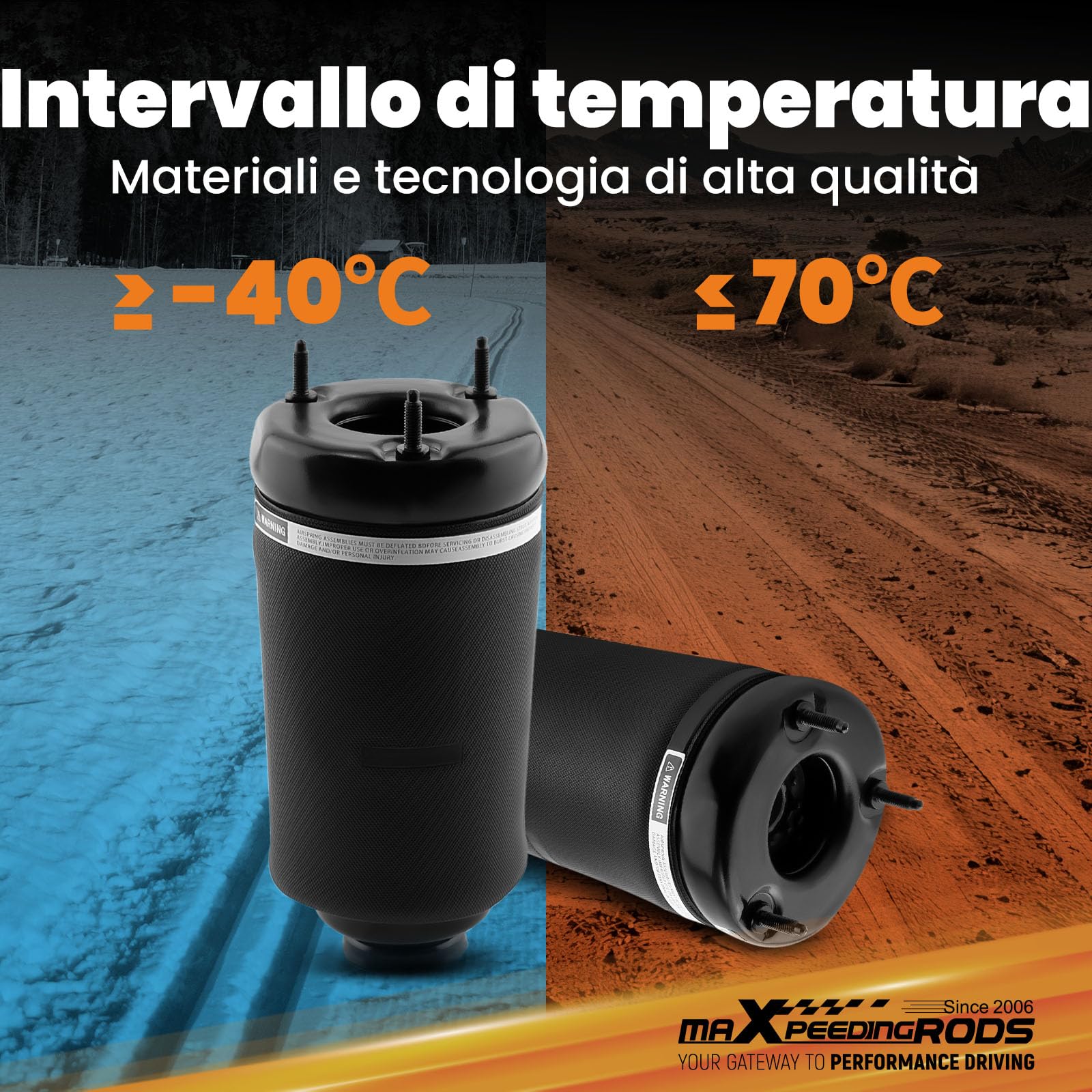 maXpeedingrods 2x Posteriore Sospensioni Pneumatiche Airmatic per Mercedes ML GL Classe W164