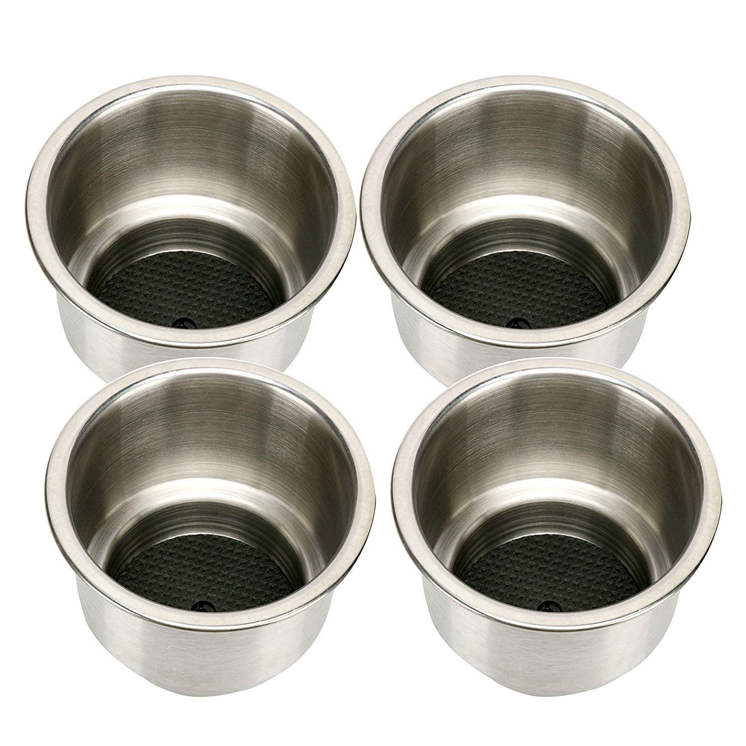 FreeTec Porte-gobelets en Acier Inoxydable pour Bouteille de Yacht Bateau (4pcs)