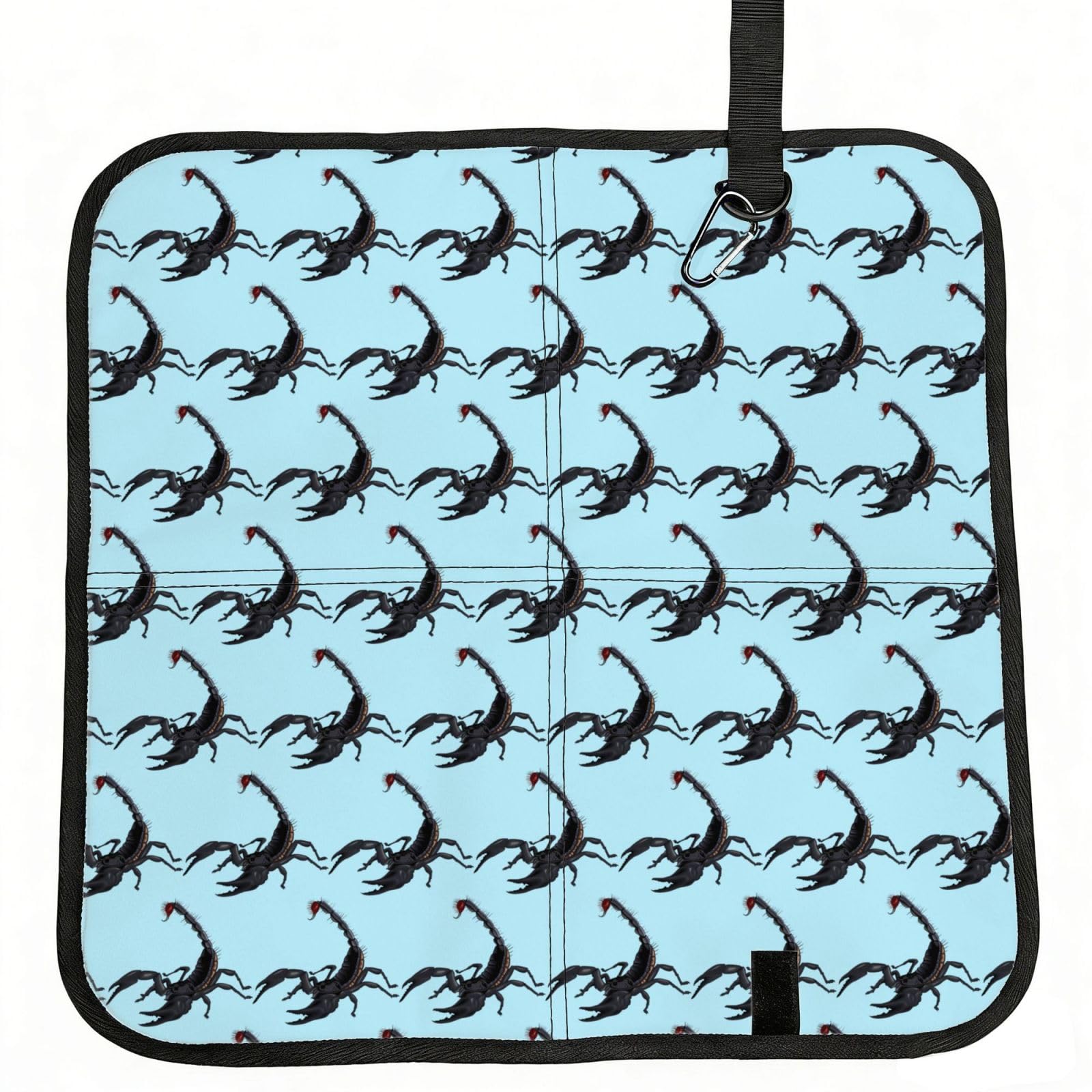 OKFSTY Scorpion Print Fold Away Seat Cushion Portable Outdoor Pad Polyester Bleacher Bench Mat Travel Picnic Pad