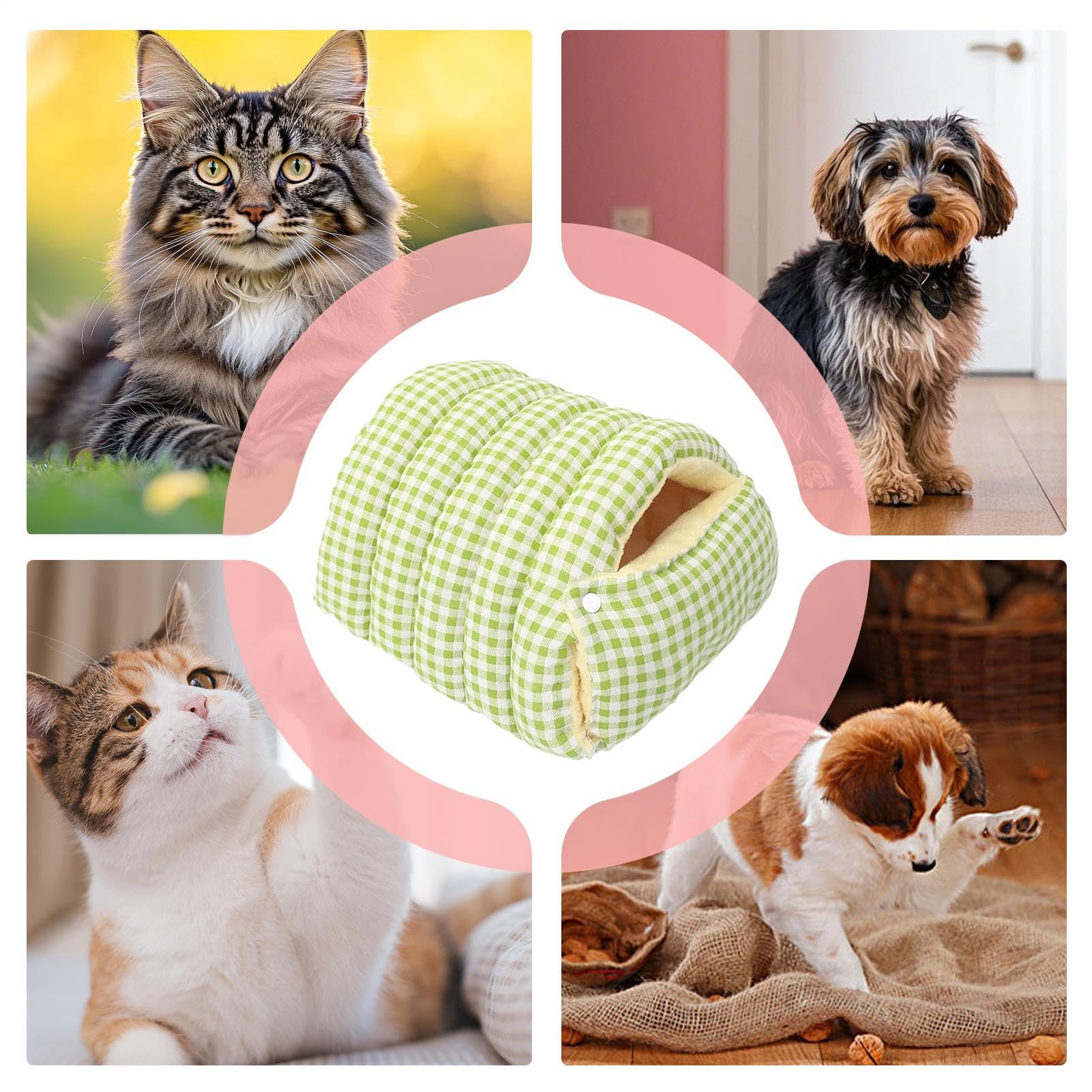 Saco Cama Dormir Para Gatos Manta Térmica Acogedora para Descanso | Cama Cueva para Cachorros para Hogar Viaje Dormitorio Salón Balcón Interior Exterior