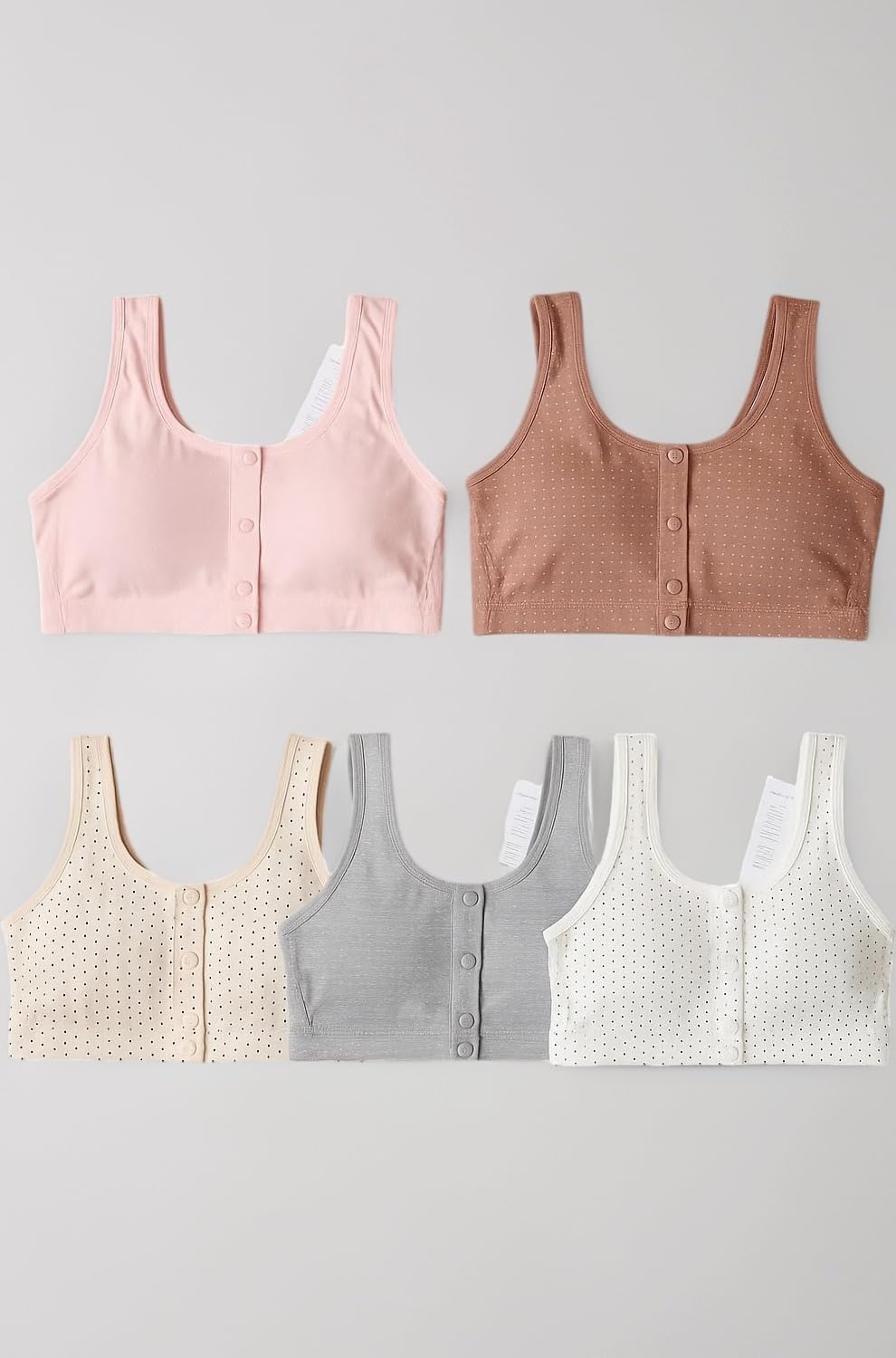 Soft Cotton Front Open Non-Padded Bra for Women Comfortable Everyday Innerwear with Wide Straps and Gentle Support (in, Numeric, 38, 38, A, 38, Regular, 1, Multicolor)
