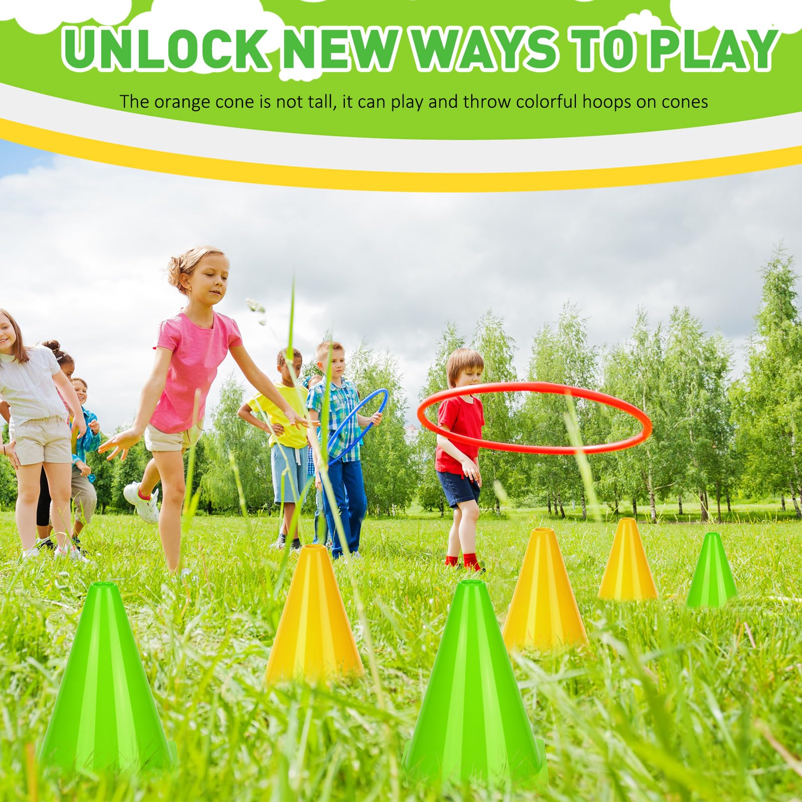 Reginary 40 conos pequeños de 7 pulgadas para deportes, fútbol, bicicleta, obstáculos, obstáculos, bloqueo de tráfico, para deportes, patinaje, actividades en interiores y exteriores, construcción