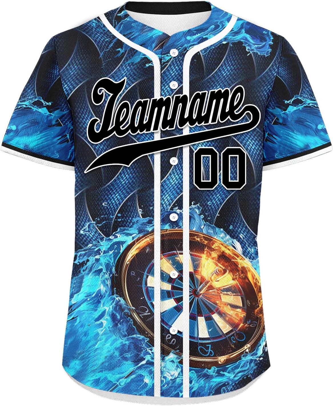 Custom Dart Jerseys Personalized Dartboard Men Shirts Add Name Number Breathable Short Sleeve Men Jerseys for Teams Leagues