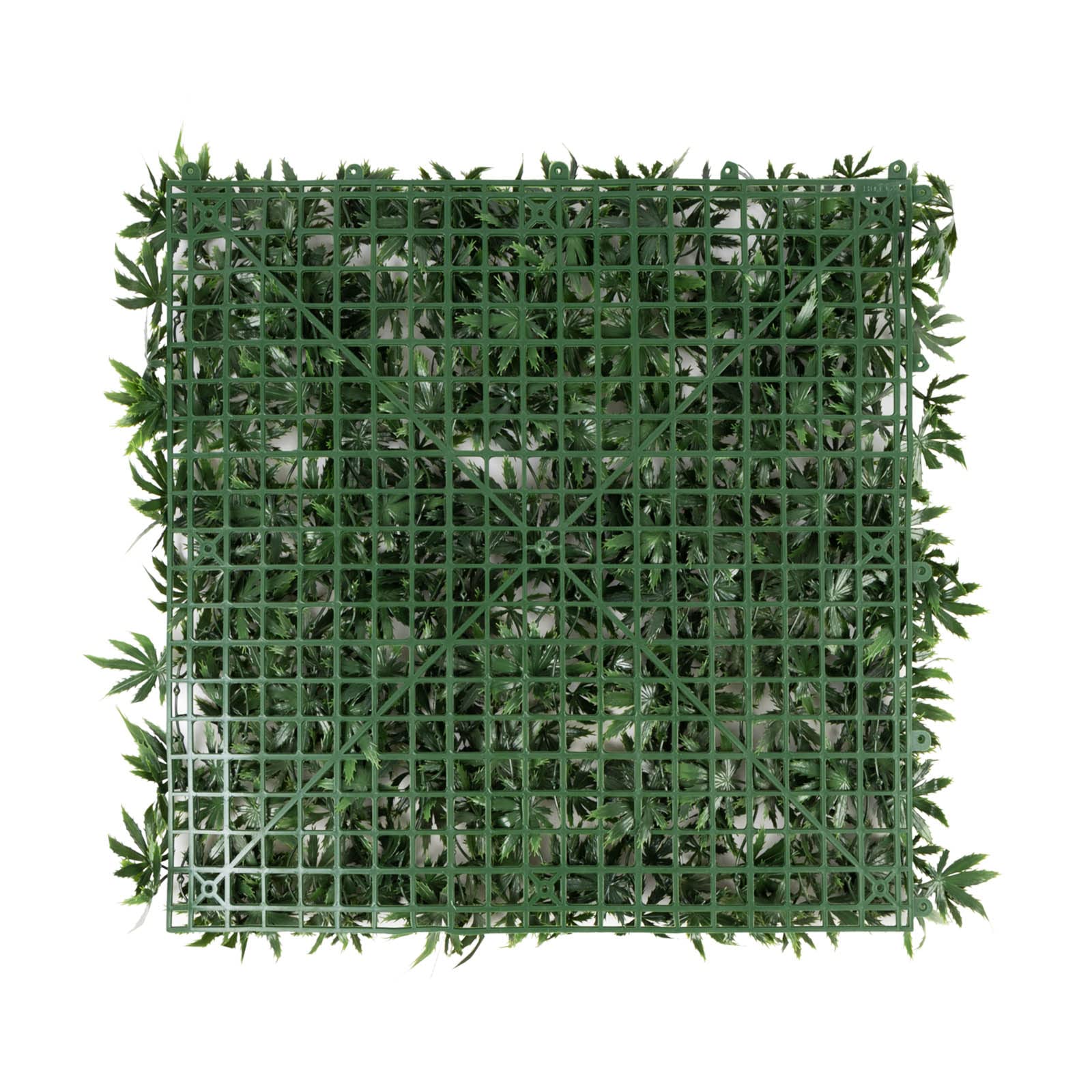 KARAT | Mur Végétal Artificiel Intérieur | Haie Artificielle | Panneaux Muraux | Toile de Fond | Décoration Murale Jungle Tropicale | Tropicale, 50 x 50 cm