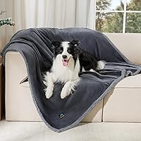 Vista 62 de Cobija impermeable para mascotas, a prueba de líquidos y orina, para sofá, cama, sillón, reversible, vellón, forro polar, protector de muebles