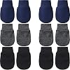 Geyoga 6 Pairs Newborn Baby Mittens No Scratch Gloves Infant Toddler Anti Scratch Essentials Unisex for 3-9 Months Girls Boys