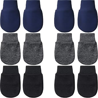 Geyoga 6 Pairs Baby Mittens Newborn No Scratch Gloves Infant