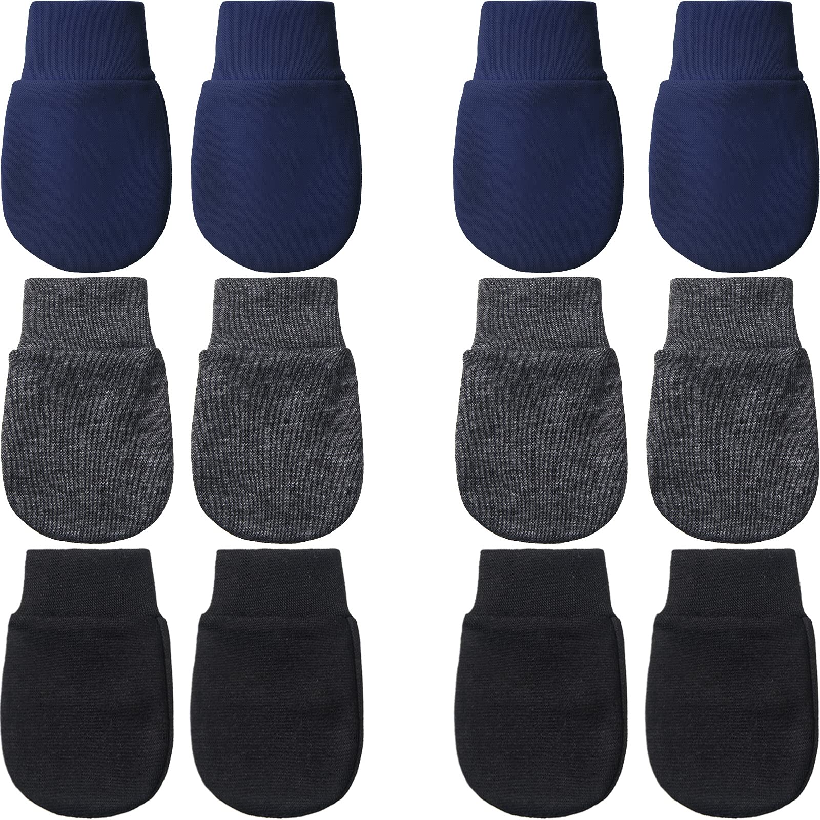 Geyoga 6 Pairs Baby Mittens Newborn No Scratch Gloves Infant