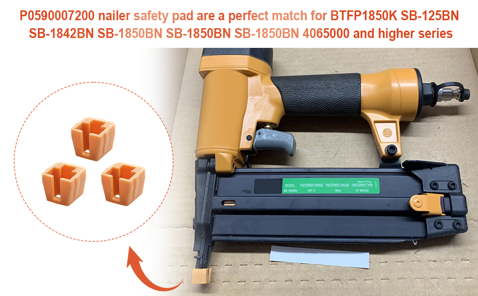 RMSPO For Bostitch Brad Nailer Rubber Tips P0590007200(3 Pcs