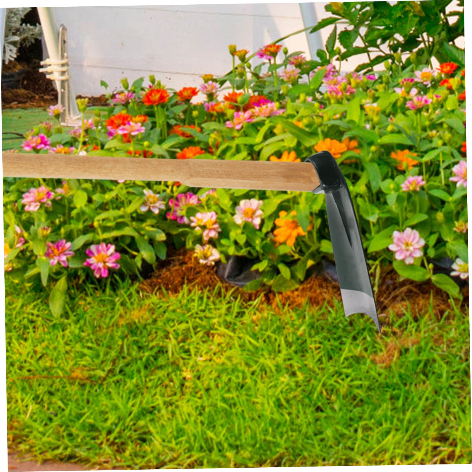 Kisangel azada agrícola rastrillos Pala Paisaje capacho jardineria Accesorios Invernadero Herramienta para césped Huerta Herramienta de jardín artilugio de jardineria Acero Inoxidable