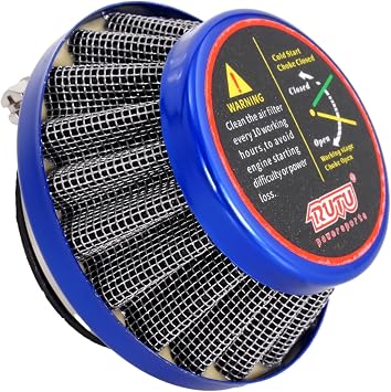 42mm Motorcycle Air Filter For SSR GY6 125CC 150CC 200CC 250CC Quad Moped Scooter 43cc 47cc 49cc Dirt Bike Engines Mini Motor TTR Pit Bike,Universal Mini Bike Filter Blue