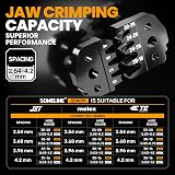 SOMELINE Zestaw szczypiec zaciskowych, 41 typów Mini-Fit Jr 4,2 mm, standard.062″ (3,68 mm), 2,54 mm i złącza KF2510, szczypce zaciskowe 0,05 – 1,5 mm², kompatybilne z Molex, Dupont, KF2510