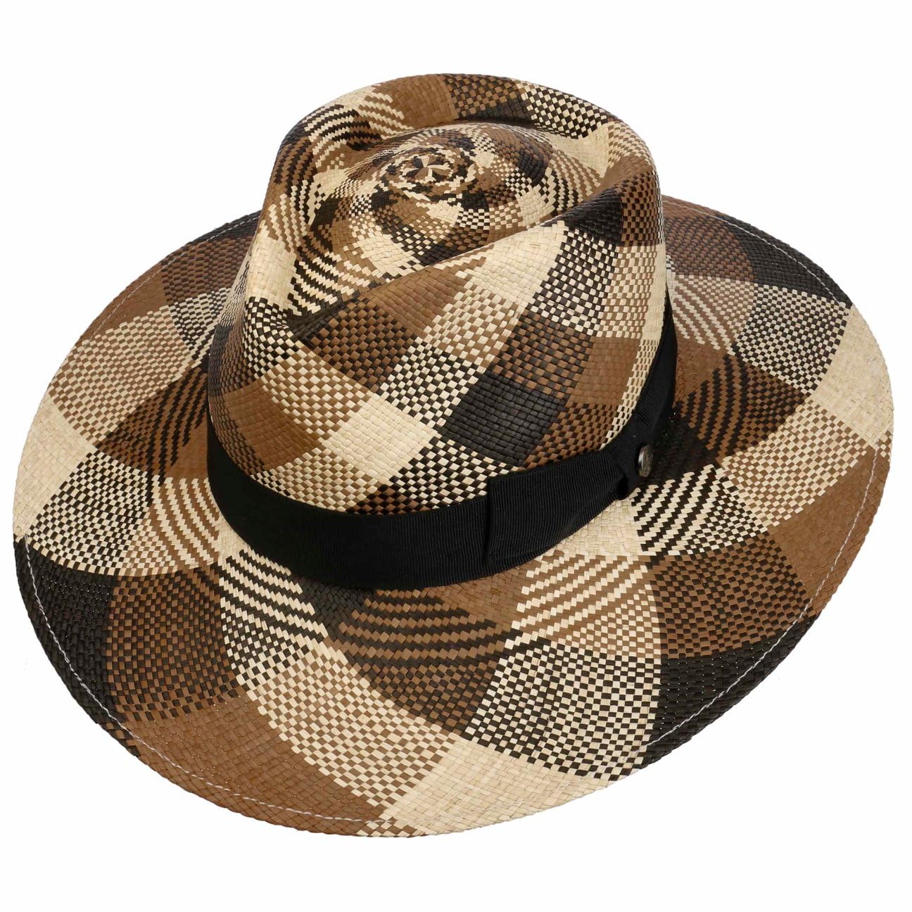 SOMBREROSHOP Big Brim Sombrero Fedora de Paja de Panama ala Ancha Hombre Primavera Verano