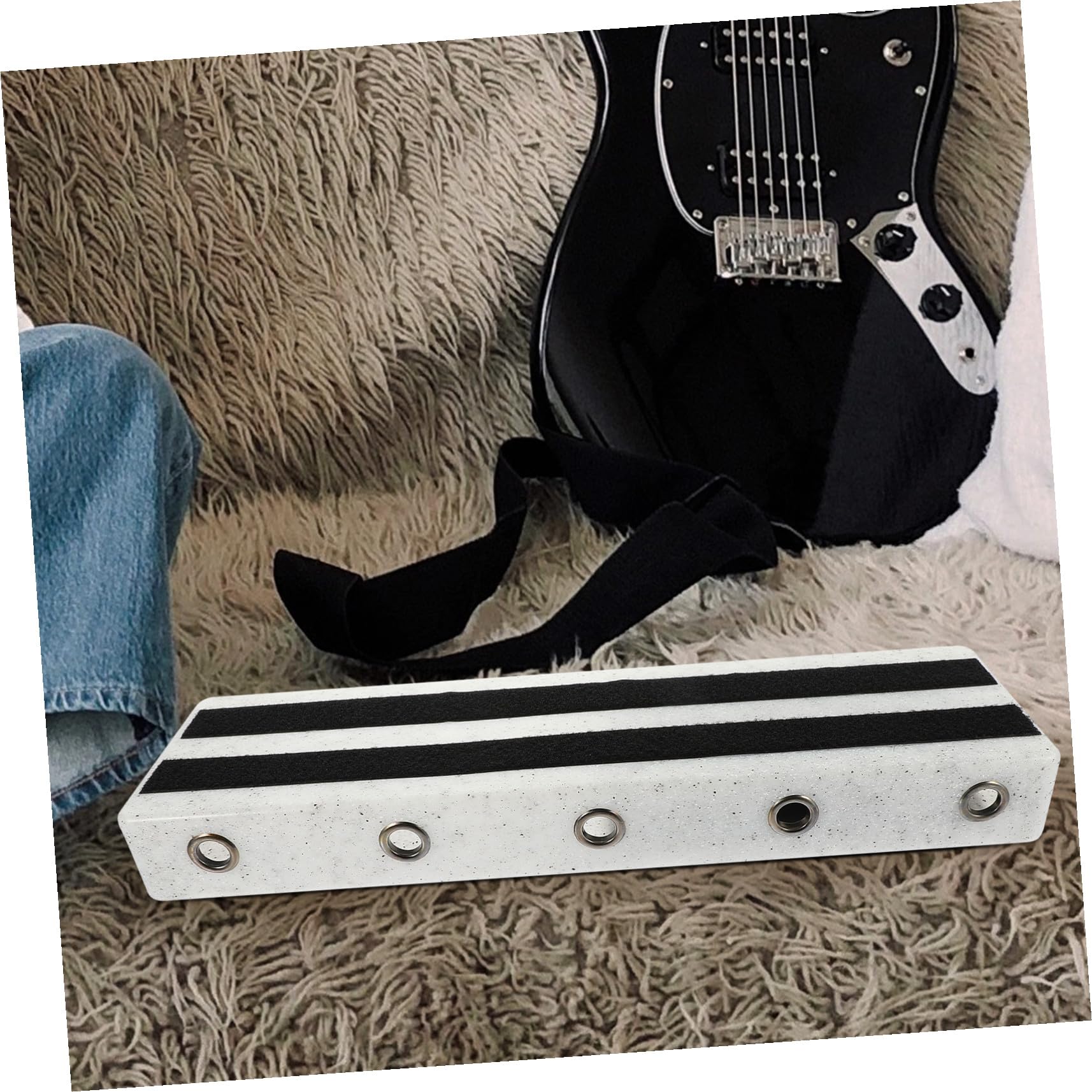 TOYANDONA Pedalera Para Guitarra Eléctrica Base De Efectos y Práctica Con Diseño Seguro Soporte Para Organizar Pedales y Mejorar Rendimiento Directo