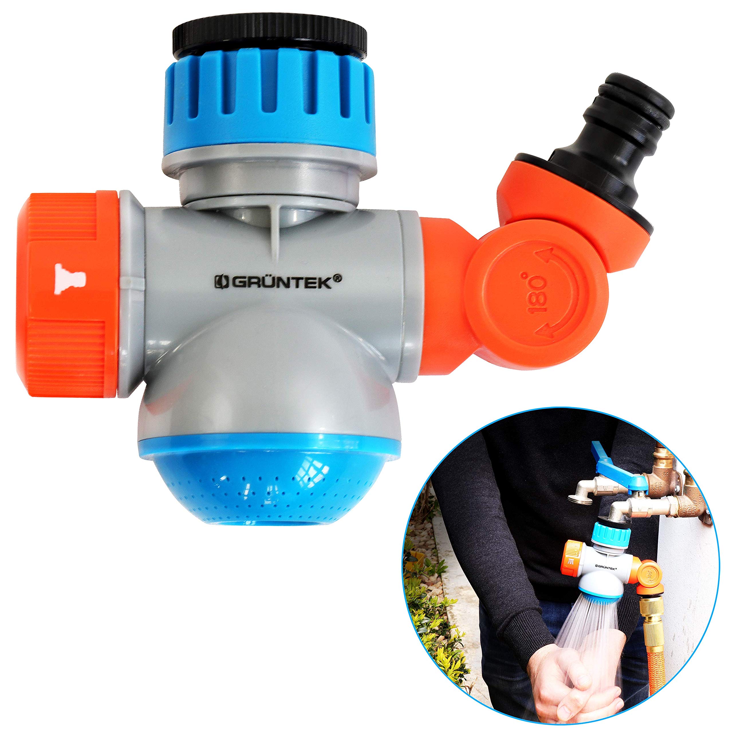 Buy GRÜNTEK Multifunction tap adapter with flexible hose coupling and