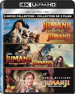 3-Movie Collection Jumanji: Welcome to the Jungle / Jumanji: The Next Level / Jumanji (1995) - Set [4K Ultra HD]