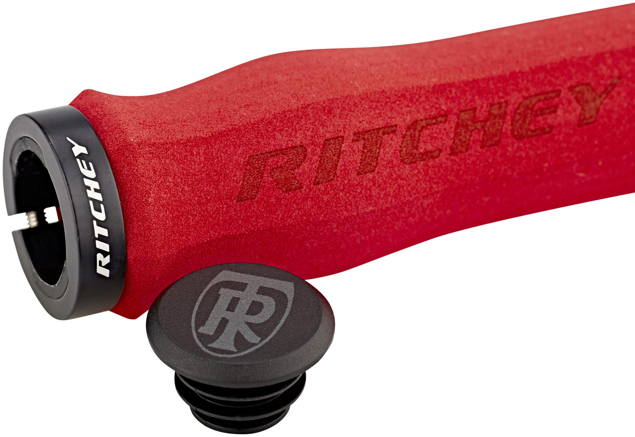 Ritchey WCS Truegrip Neoprene Locking MTB Handlebar Grips: Red 130mm, 130 mm - Image 4