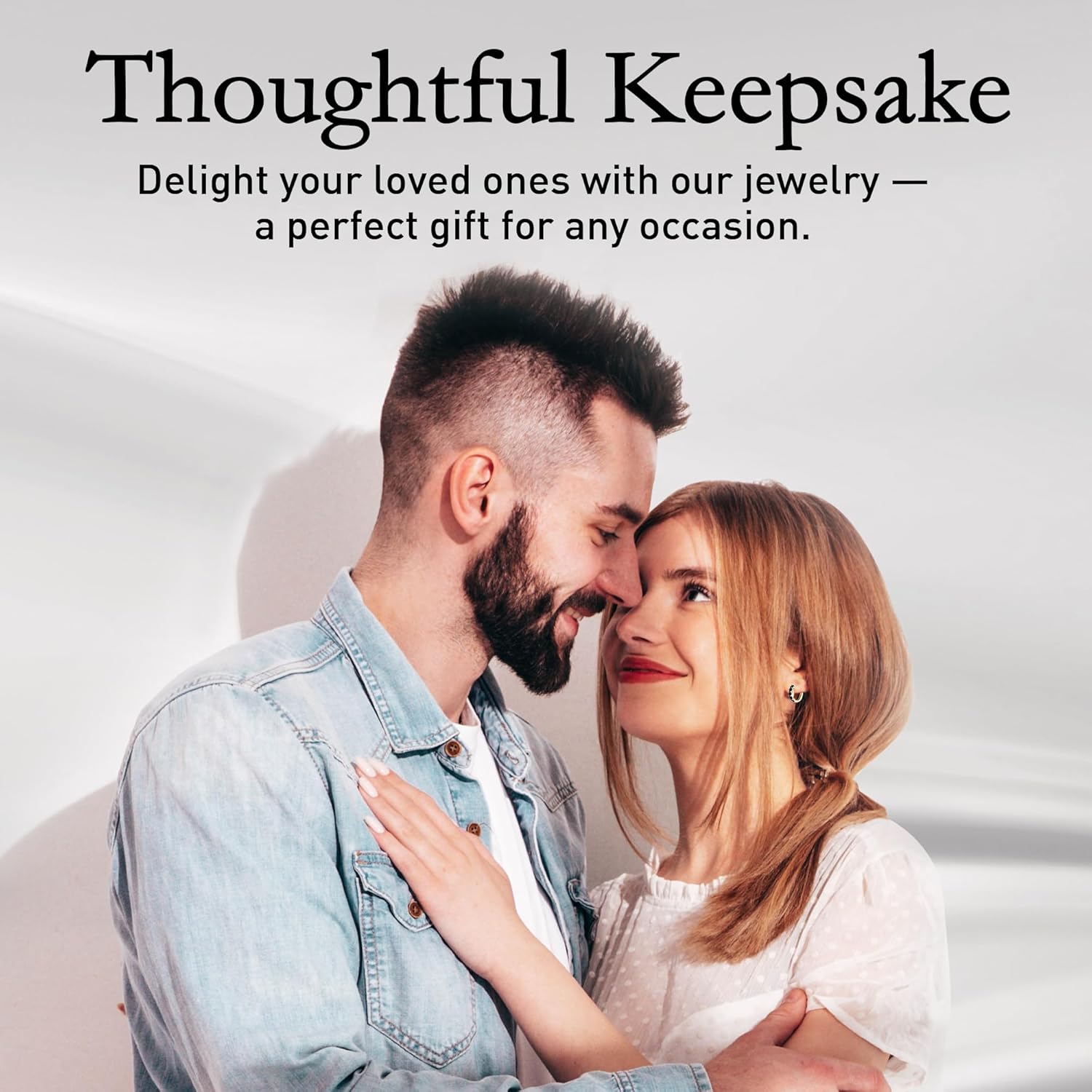 10k Solid Gold Hoop Earrings Natural Stones Round Cut Birthstone Women’s Cuff Hoop Gemstone Earrings Hypoallergenic & Lightweight & Fine Jewelry Accessory